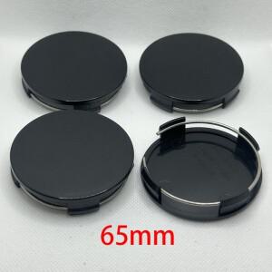 4개  블랭크 65mm 외경 내경 자동차 휠 센터 캡 림 허브 방진 커버 세트 액세서리