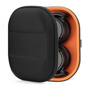 GEEKRIA 쉴드 헤드폰 케이스 소니 MDR-ZX300 MDR-ZX110 등과 호환 하드 쉘 여행용 휴대용 가방을 케이블 스토리지(블랙)로 교체합니다