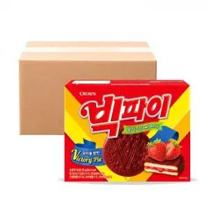 크라운 빅파이 딸기 12개입 216g 박스 12개
