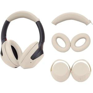 ADHIFER 3세트 소니 WH-1000XM4 WH-1000XM3 헤드폰용 실리콘 스웨트 케이스 커버 XM4 이어패드 커버 / 이어 헤드밴드 프로텍터 방지 소프트 헤드폰 액세서리(화이트 제외)