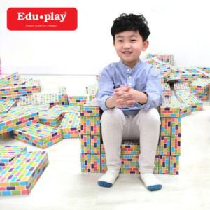 c) 쿠쿠토이즈 종이벽돌블록(중형) 멀티 50pcs(74557)