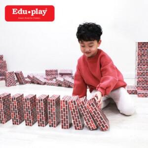 c) 쿠쿠토이즈 종이벽돌블록(중형) 브라운 50pcs(74540)