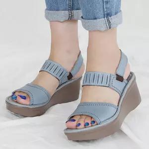 지쎄수제화 데일리 밴딩 통굽 샌들