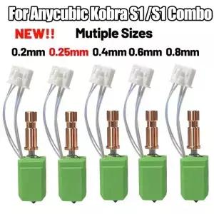 Kobra s1 hotend 용 풀 메탈 핫 엔드 S1/S1 콤보 0.2/0.25/0.4/0.6/0.8mm 200k 서미스터 2.0 버전