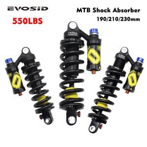 EVOSID 산악 자전거 후방 충격 흡수 장치 550LBS 서스펜션 스프링 소프트 테일 190mm/210/230mm AM/FR/DH/M