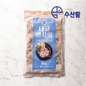 [수산팜] 고래미 타코와사비 1kg 초밥 유부 토핑 술안주