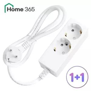 [Home365]1+1 홈365 국산 일반 2구 멀티탭 0.7m / 16A 콘센트 멀티콘센트