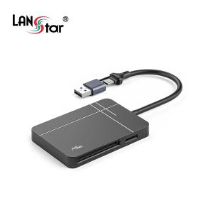 LANstar A타입 C타입 UHS-II 초고속 SD 카드리더기 LS-UHS2SR 5Gbps속도 Micro SD(TF) MS CF 카드 슬롯