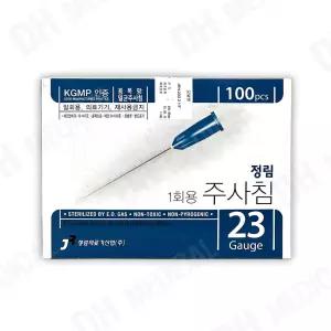 정림 일회용주사침 23G 60mm 100개입