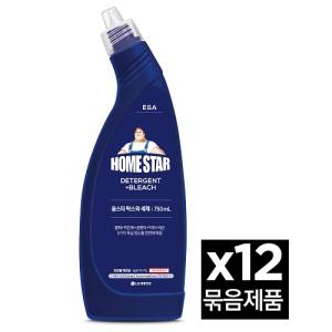 [LG생활건강]홈스타 락스와세제 후로랄파인 750ml 12개1박스 욕실세제 가정용 업소용