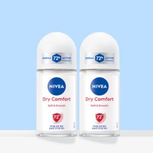 니베아 여자 데오드란트 롤온 드라이 컴포트 50ml X2P