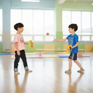 키더스 찍찍이 미트 캐치볼게임 공놀이 케치볼 손잡이 그립볼 손바닥 글러브 스포츠 체육놀이