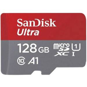 128GB 울트라 마이크로SDXC UHS-I 메모리 카드 - 최대 140MB/s, C10, U1, 풀 HD, A1, 마이크로 SD SDSQUAB-128G-GN6MN