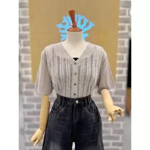 [레코브](마산점)LK 스카시 브이넥 반팔가디건 (LK31F5KC518X)
