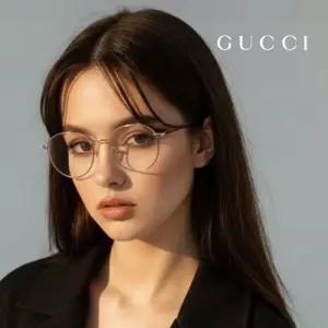 명품 안경테 GG0297OK 001 라운드 여자 남자 안경