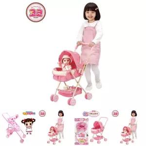코코 인형 유모차/놀이용/선물용/여아/아동용/어린이집/유치원/엄마놀이/역할놀이/키즈용/접이식/완구용