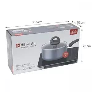 고품질 세라믹 편수 냄비 조리도구 주방용품 18cm 업소용국자 스텐건지기 건지기 식당국자 WFLUVLZ