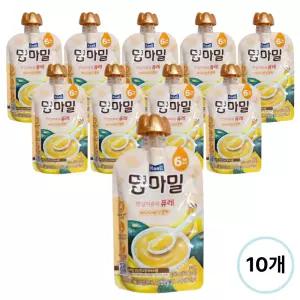 맘마밀 안심이유식 바나나와 단호박 퓨레 100g 10팩 (6개월)