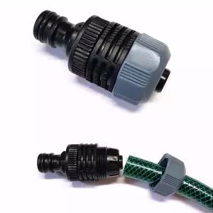 검정회색호스커넥터 원터치탈착정원용호스연결 가든용수도연결 13mm 13mm호스 내경15mm