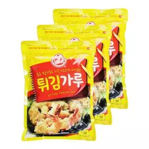 오뚜기 볶음쌀가루 고소하고 바삭한 튀김가루 1kg 3개