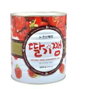 블루힐 진산 딸기잼 대용량 업소용 통조림 캔 3kg 딸기쨈