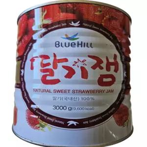 국내산100 진산푸드 블루힐 딸기잼 3kg 국산100 대용량 업소용 진산 딸기쨈 3kg