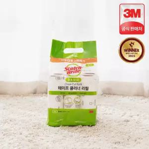 3M 스카치브라이트 돌돌이 베이직 테이프 클리너 대형 리필 6입 롤크리너