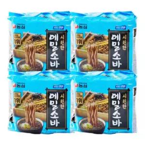 농심 메밀소바, 127g, 20개
