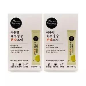 해통령 육수명장 더 진한 육수 분말스틱 80g X 2박스 I