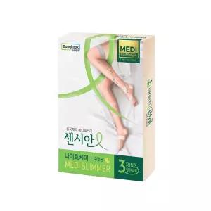 [슈퍼적립] 동국제약 센시안 의료용 종아리 압박 밴드 나이트케어 반발 수면용 스타킹 메디슬리머 핑크/ 혈