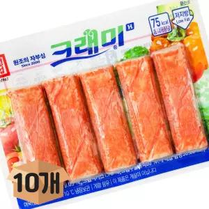 한성 크래미 H 90gX10개 몬스터크랩 김밥재료 맛살 샌드위치 샐러드 냉장 업소용 대용량