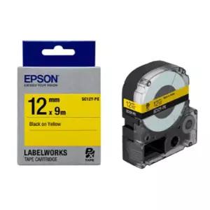 엡손 라벨 테이프 12mm SC12Y 노랑 검정인쇄라벨테이프 라벨테잎 라벨테프 라