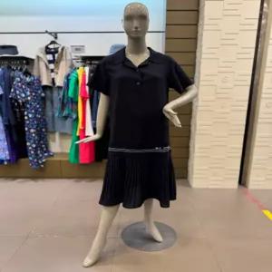 베네통 밑단 플리츠 롱 원피스 BAOPA2631 561458