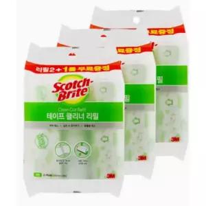 3M 대형 테이프클리너 리필 9개(2+1입 x 3개) / 돌돌이 테이프크리너 스카치브라이트