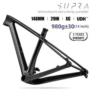 LEXON 카본 MTB 자전거 프레임 29er 148x12mm 하드테일 15/17/19인치 BOOST 휠 사이클링 액세서리