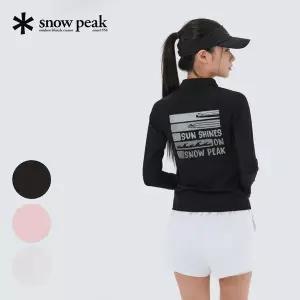 [스노우피크](대전신세계) 워터 여성 세미크롭 집업 래쉬가드 S25MWWSW05