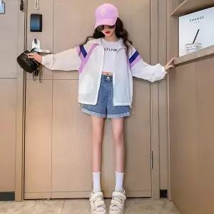 여름가을 여아 집업 바람막이 아동 얇은 한겹 점퍼 초등학생 해빛가리 370