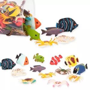 바다생물 물고기 피규어 장난감 60pcs 야생동물모형 생일선물 집콕놀이