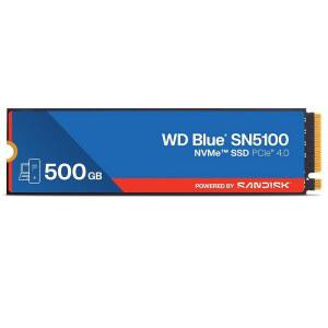 WD Blue SN5100 500GB NVMe SSD - M.2 2280 PCIe Gen 4.0 내장 솔리드 스테이트 드라이브 읽기 속도 최대 6600MB/S PC/노트북용 스토리지 업그레이드 WDS500G5B0E