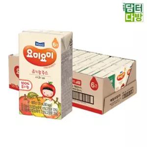 생활 사과배 유기농주스 요미요미 125ml 24팩 매일유업 요미요미유기농주스 요미요미사과배 하니D1