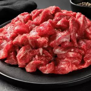 한우국거리 1++ 국내산 소고기 투뿔 국거리용 절단 500g