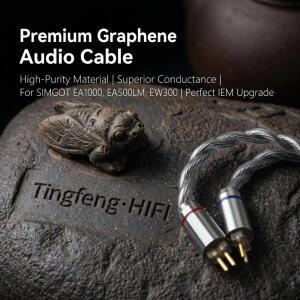 SIMGOT EA1000 EA500LM EW300 0.78 2핀 4.4mm 밸런스드 오디오파일 IEM 업그레이드 코드용 프리미엄 그래핀