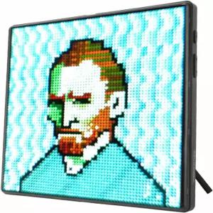 LED 픽셀 디스플레이 프레임 시계 및 타이밍 기능이 있는 APP 제어 블루투스 연결 64x64 화면 DIY 그래피티