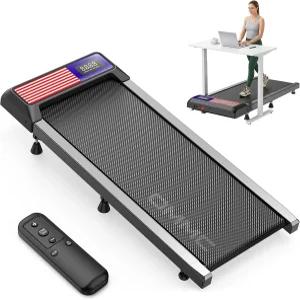 경사 패드가 있는 2.5 워킹 매트 책상 밑 러닝머신 리모컨이 3 in 1 저소음 소형 휴대용 LED 스크린 홈