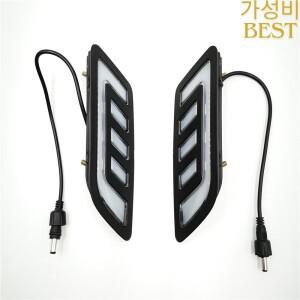 닛산 NAVARA NP300 D23 2015 LED DRL 주간 주행등 마스크 그릴 회전 신호 안개등 포함