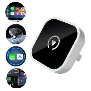 2in 1 차량용 무선 카플레이 어댑터 및 Android 자동 Type-C/USB 유선 고속 연결