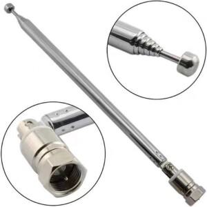 4/5Pcs AV 스테레오 수신기 증폭기 로드 안테나 3.5mm 어댑터 FM 라디오 텔레스코픽 나사  남성 플매트 카
