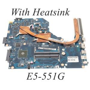LA-B221P Z5WAK NBMLE11003 ACER Aspire E5-551 PC 마더보드(A8/A10 CPU 2GB GPU+방열판 포함)