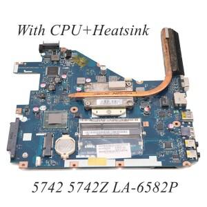 Acer aspire 5742Z 5733 노트북 마더보드 PEW71 LA-6582P 대신 CPU + 방열판 포함