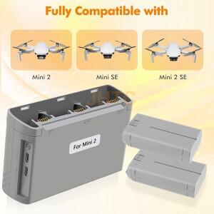 DJI호환 미니 소형 2 SE 배터리 드론 액세서리 용 2400mAh 4k 스마트 비행 충전기
